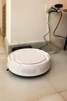 a white oscilloscope sitting on the floor in a room at Apartamento Obispo centro Jerez de la Frontera in Jerez de la Frontera