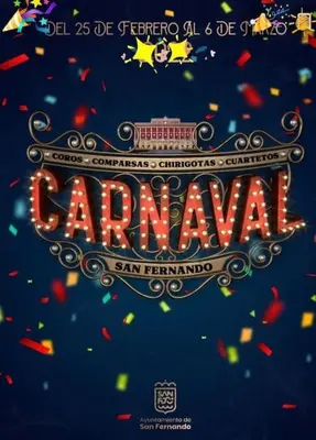 a poster for a carnival with a sign that reads carnival at Casa Oceano in San Fernando