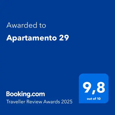 a blue screen with the text awarded to aprantimectorctorctorctorctor at Apartamento 29 in Arcos de la Frontera