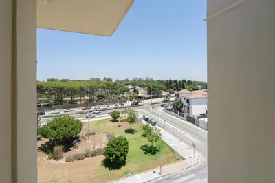 a view of a street from a window in a building at Apartoyou - Soto de Vistahermosa in El Puerto de Santa María
