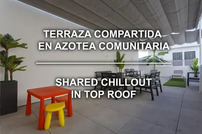 a group of tables and chairs in a room at Casa Manuel de Falla by Cadiz4Rentals in Cádiz