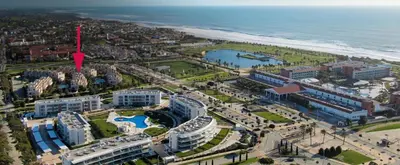 an aerial view of a resort near the beach at Costa Ballena Mar Abierto in Costa Ballena
