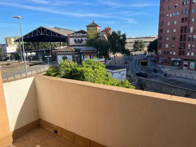 a view of a city from a balcony at Piso de 3 dormitorios con garaje in Jerez de la Frontera