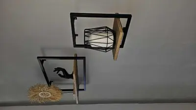 a basketball hoop with a bird on a wall at Karma loft en la playa by Sanlúcar Housing in Sanlúcar de Barrameda