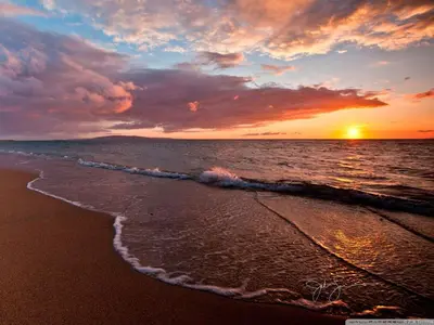 a sunset on a beach with the ocean at Apartamento Costa de Sancti Petri by Chiclana Dreams in Novo Sancti Petri
