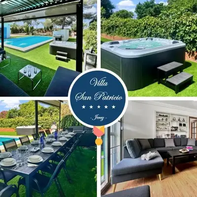 Villa San Patricio I Piscina Privada I Jacuzzi Spa I BBQ I PS5 I Aire Acon I 3000m2 I 5min-Centro