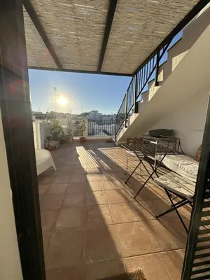 a view from the balcony of a house at La Carabela, Elcano in Sanlúcar de Barrameda