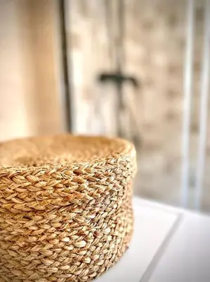 a wicker basket sitting on top of a table at MyChoice Salmarina in Rota