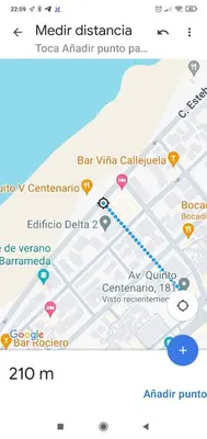 a screenshot of a google map of a metro destination at Apartamento El Niño de Oro in Sanlúcar de Barrameda