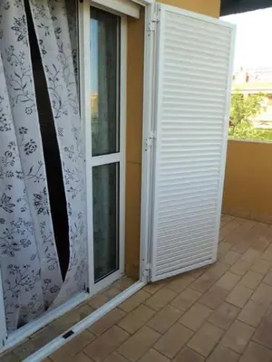 an open door to a room with a window at Casa Tartessos in Costa Ballena
