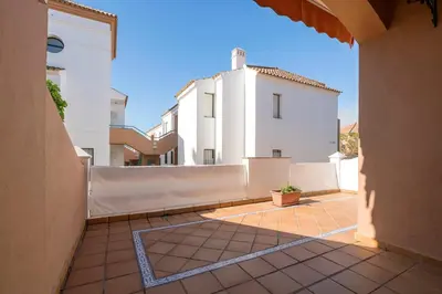a view from the courtyard of a house at Oasis Playero in Chiclana de la Frontera