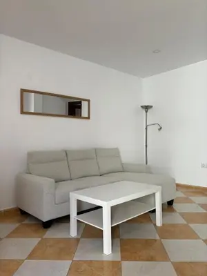 a living room with a couch and a coffee table at Asís 20.7 in Medina Sidonia