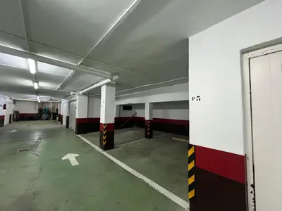 an empty parking lot in a parking garage at La Barrosa in Novo Sancti Petri