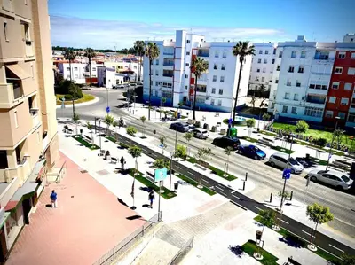 an aerial view of a city with buildings and a street at MyChoice San Francisco in Rota