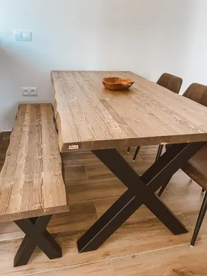 a wooden table with a bowl on top of it at Apartamento Federico Deluxe con Terraza y garaje in El Puerto de Santa María
