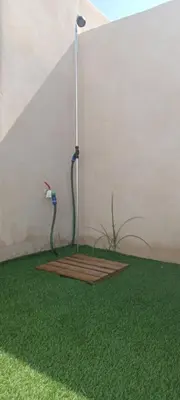 a room with a floor with green grass at Casita de diseño cerca del mar in El Puerto de Santa María