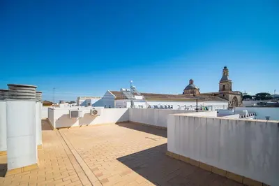 a view from the roof of a building at Piso Ángel in Sanlúcar de Barrameda