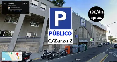 a parking sign in front of a building with motorcycles at BAHIA Suites by Cadiz4Rentals in Cádiz