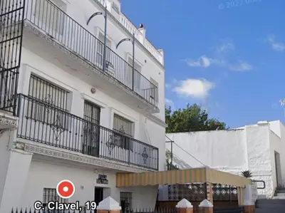 a white building with balconies on the side of it at El Cerro de Villasultana, a 3min a pie de playa VUTCA21313 in Chipiona