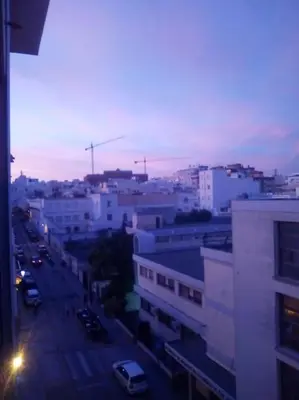 a view of a city with buildings and cars at Mi pisito La Maña in San Fernando