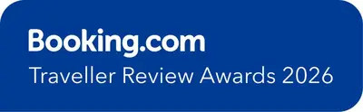 a blue sign that says boatingcom traveler review awards at Apartamento bodegas de Cazón Barrio San Miguel in Jerez de la Frontera