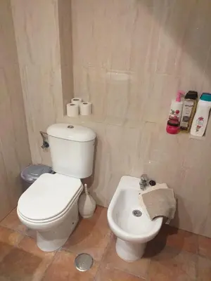 a bathroom with a white toilet and a sink at centro Puerto de Santamaria in El Puerto de Santa María
