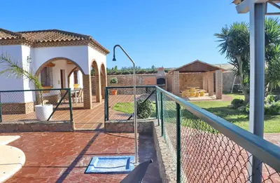a view from the balcony of a house at Villa Ureba in Conil de la Frontera