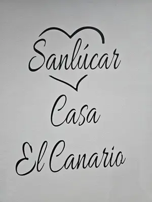 a sign with the words santatal casa el camino at Casa El Canario by Sanlúcar Housing in Sanlúcar de Barrameda