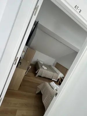 a view of a room with a bed in a room at Habitaciones Castillo Deluxe in Sanlúcar de Barrameda
