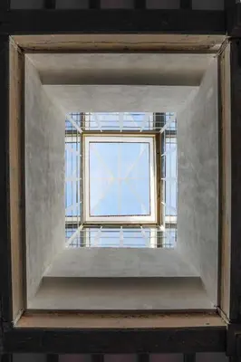 a view through a window in a room at Taina La Merced Suite in Jerez de la Frontera