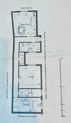 a sketch of a floor plan of a building at El Buen Porvenir Casa Palacio en Jerez in Jerez de la Frontera