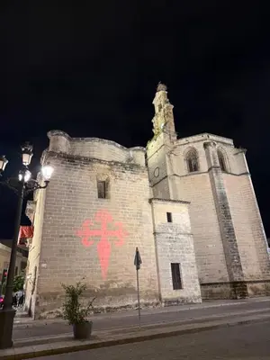 a building with a painting on the side of it at Sueños de Santiago in Jerez de la Frontera