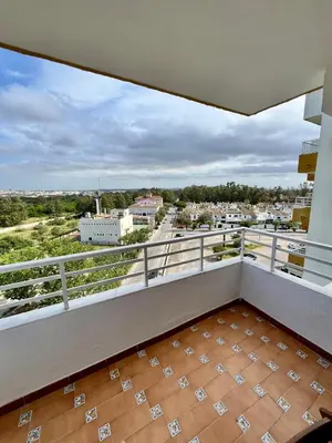 a balcony with a view of a city at GATU Náutico 