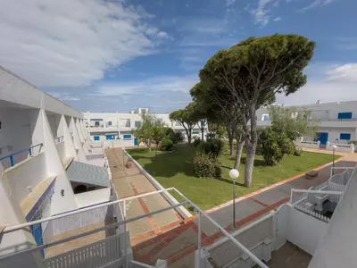 a view from the balcony of a building at Casa doble Almadraba in Novo Sancti Petri