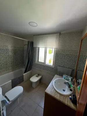 a bathroom with a sink and a toilet and a tub at Velo de Flor Jerez Apartment in Jerez de la Frontera