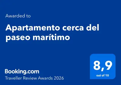 a bedroom with a bed with a pillow on it at Apartamento cerca del paseo marítimo in Rota