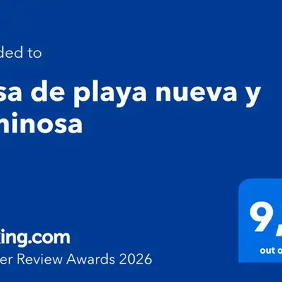 Casa de playa nueva y luminosa