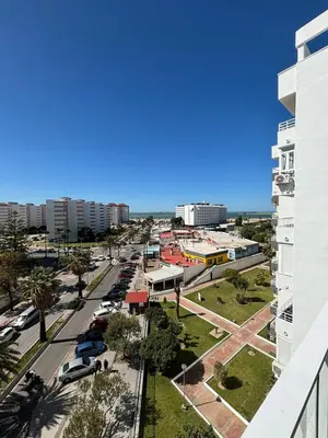 a view of a street in a city with buildings at Apartamento Valdelagrana vistas al Mar in El Puerto de Santa María