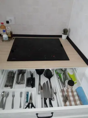 a drawer filled with lots of kitchen utensils at El Altozano N4 in Arcos de la Frontera