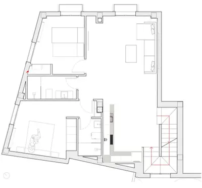 a floor plan of a house at Casa El Puerto in El Puerto de Santa María
