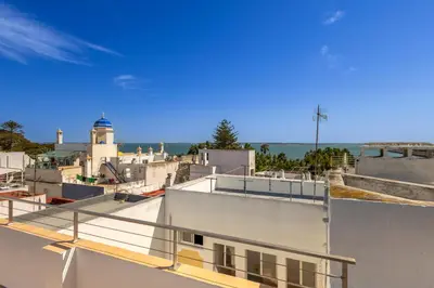 a view from the roof of a building at Cadizz - Ático del Búho Surenyo - Terraza 100m2 privada in Cádiz