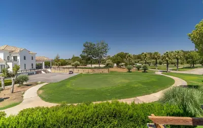 a view of the golf course at a house at Pet Friendly Home In Arcos De La Frontera in Arcos de la Frontera