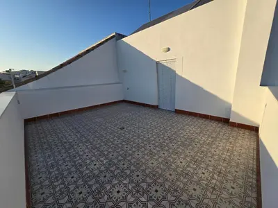 a view from the roof of a building with a tile floor at Piso El IDEAL in Lebrija