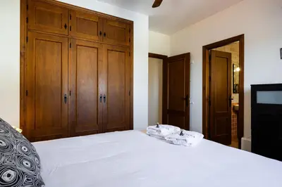 a bathroom with a toilet and a tub and a sink at Atlantic Sun Villa - Chiclana in Chiclana de la Frontera