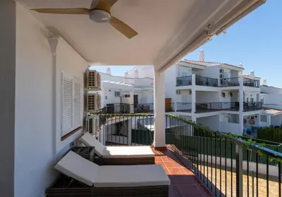 a view from the balcony of a house at Doñana Loft 17 in Sanlúcar de Barrameda