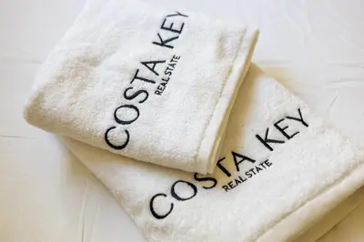 a napkin with the words happy new year written on it at Bahia Beachfront Apartment in El Puerto de Santa María