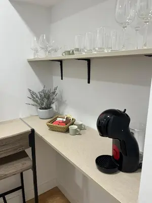 a mixer sitting on a counter in a kitchen at La Gañanía in Jerez de la Frontera