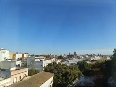 a view of the city from the roof of a building at piso LuMa in Jerez de la Frontera