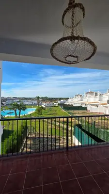 a view from the balcony of a house at La San Sebastián del Sur by Sanlúcar Housing in Sanlúcar de Barrameda