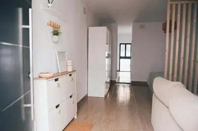 a coffee maker on a shelf in a kitchen at Apartamento El Quejío in Jerez de la Frontera